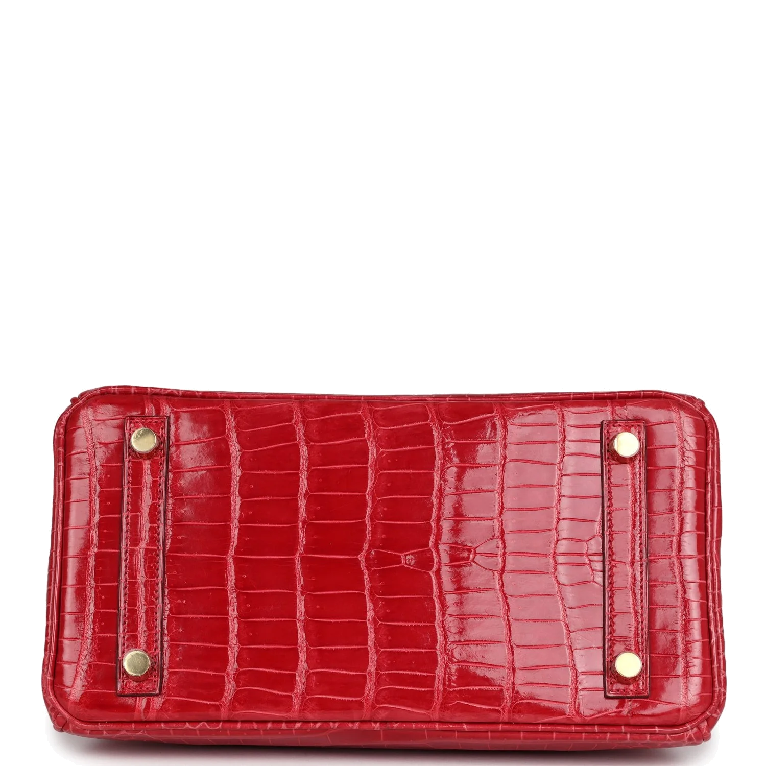 Hermes Birkin 25 Braise Shiny Porosus Crocodile Gold Hardware Брез глянцевый — фото 7