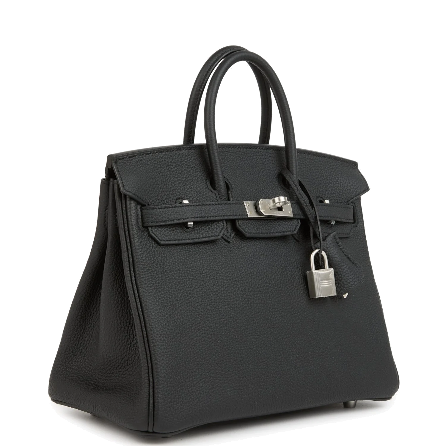 Hermes Birkin 25 Black Togo Brushed Palladium Hardware Черный Togo — фото 3