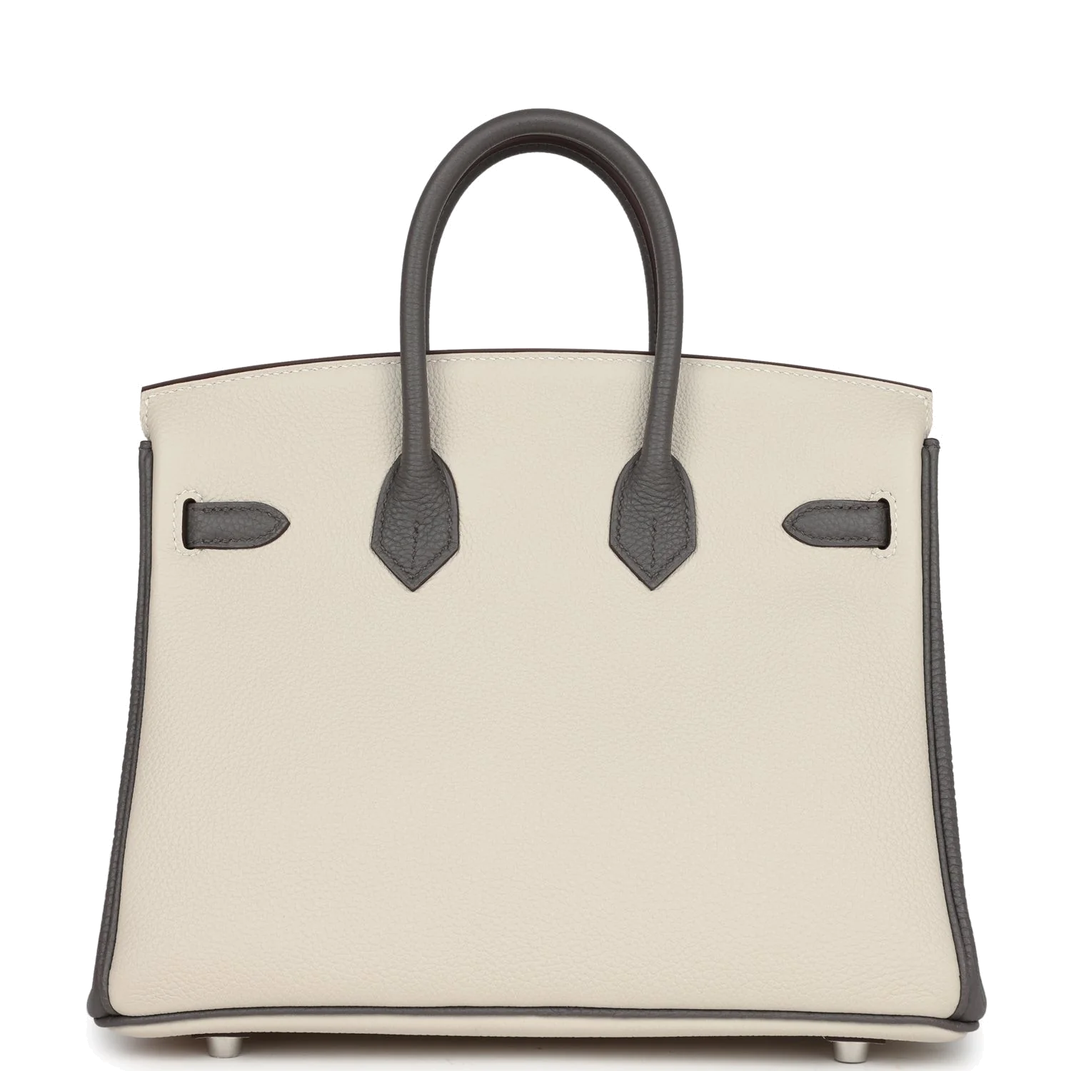 Hermes Special Order (HSS) Birkin 25 Beton and Etain Togo Brushed Palladium Hardware Бетон — фото 5