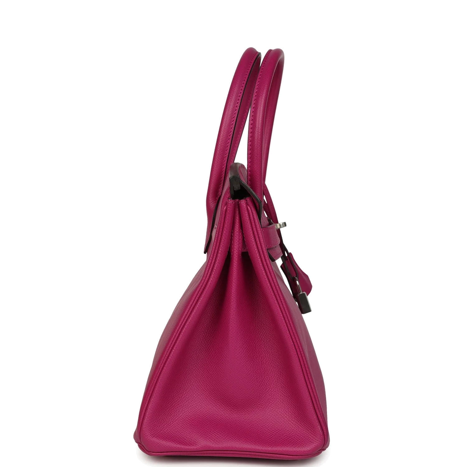 Hermes Birkin 30 Rose Poupre Epsom Palladium Hardware Розовый пурпурный — фото 4