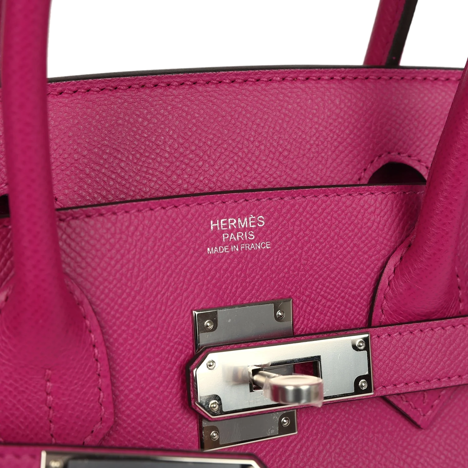 Hermes Birkin 30 Rose Poupre Epsom Palladium Hardware Розовый пурпурный — фото 8
