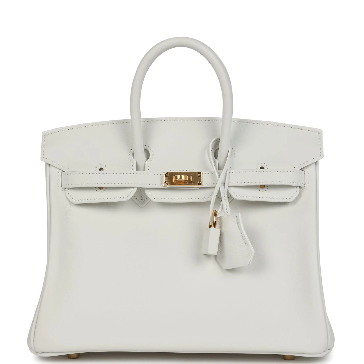 Hermes Birkin 25 New White Swift Gold Hardware Белый Swift — фото 2