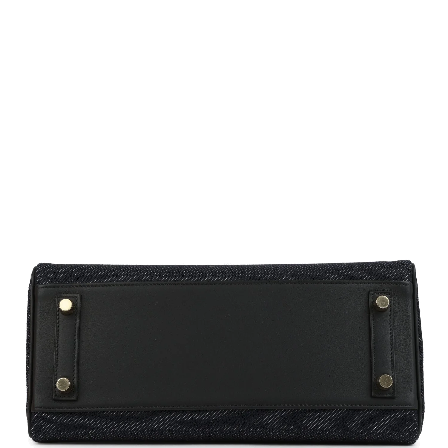 Hermes Shoulder Birkin Light 29 Black Swift and Bleu Indigo Denim Gold Hardware — фото 7