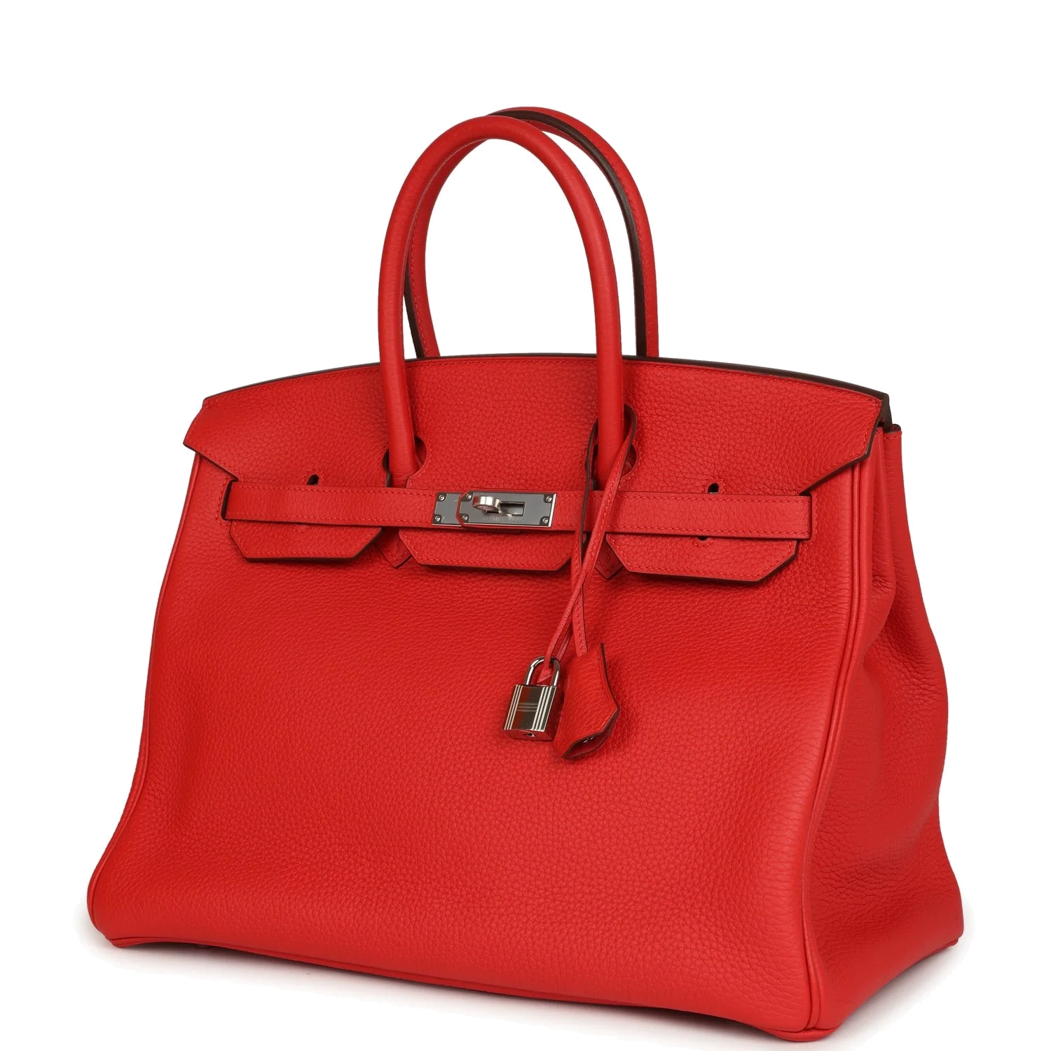 Hermes Birkin 35 Rouge Tomate Togo Palladium Hardware Красный томат — фото 6