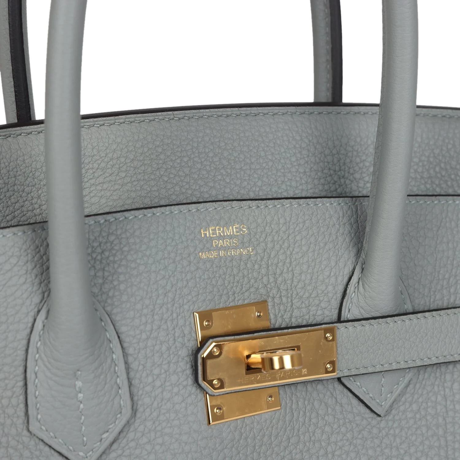 Hermes Birkin 35 Gris Mouette Togo Gold Hardware Серый Муэт — фото 8