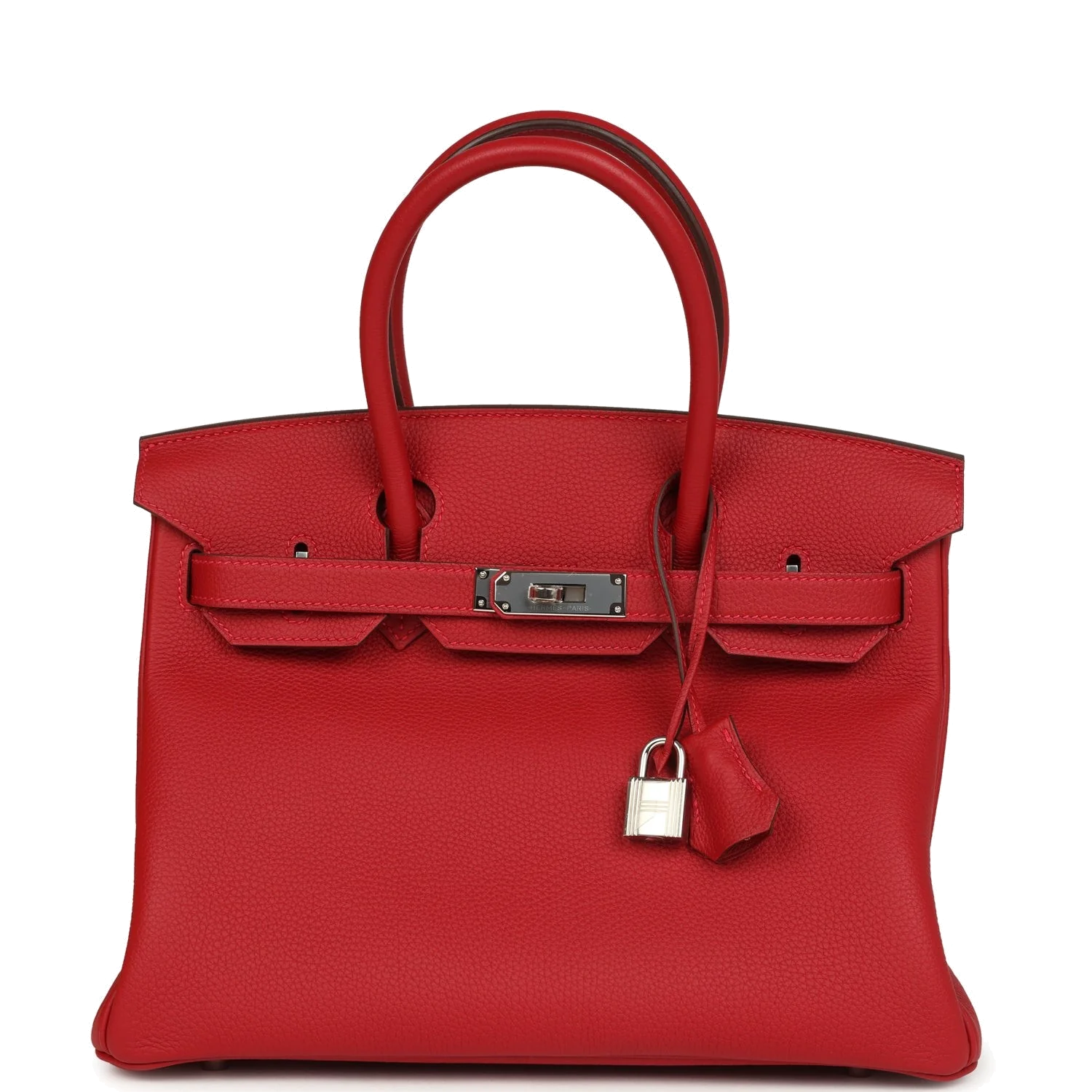 Hermes Birkin 30 Rouge Vif Togo Palladium Hardware Красный яркий — фото 2
