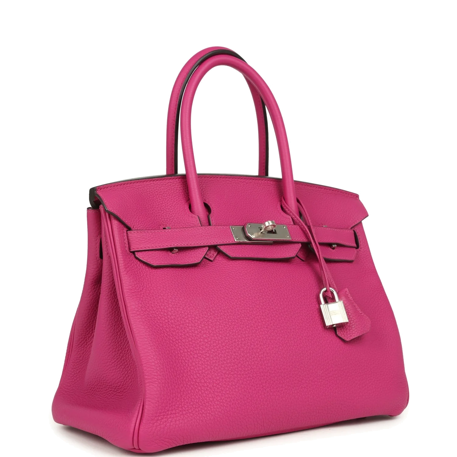 Hermes Birkin 30 Rose Poupre Togo Palladium Hardware Розовый пурпурный — фото 3