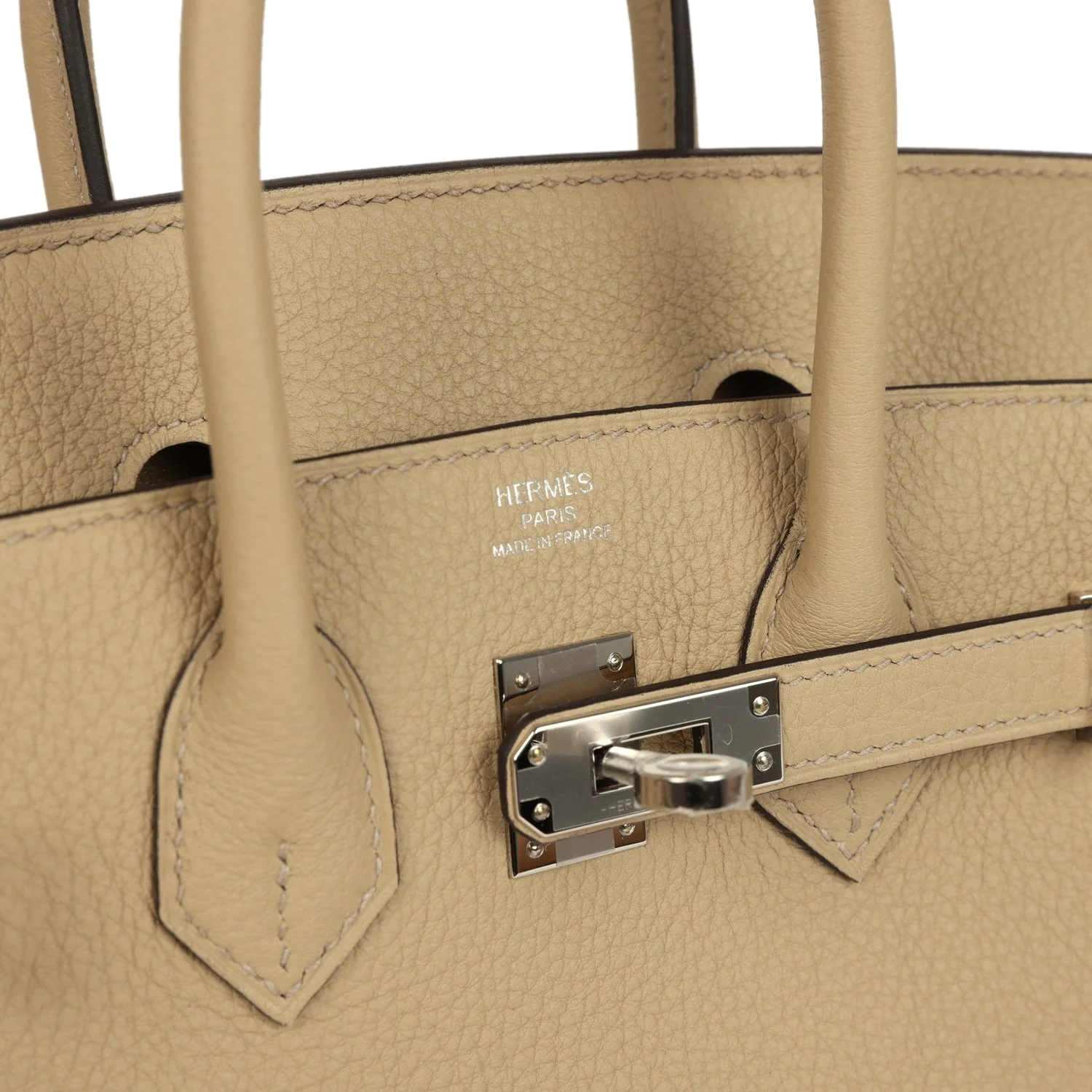 Hermes Birkin 25 Trench Togo Palladium Hardware Тренч Togo — фото 8