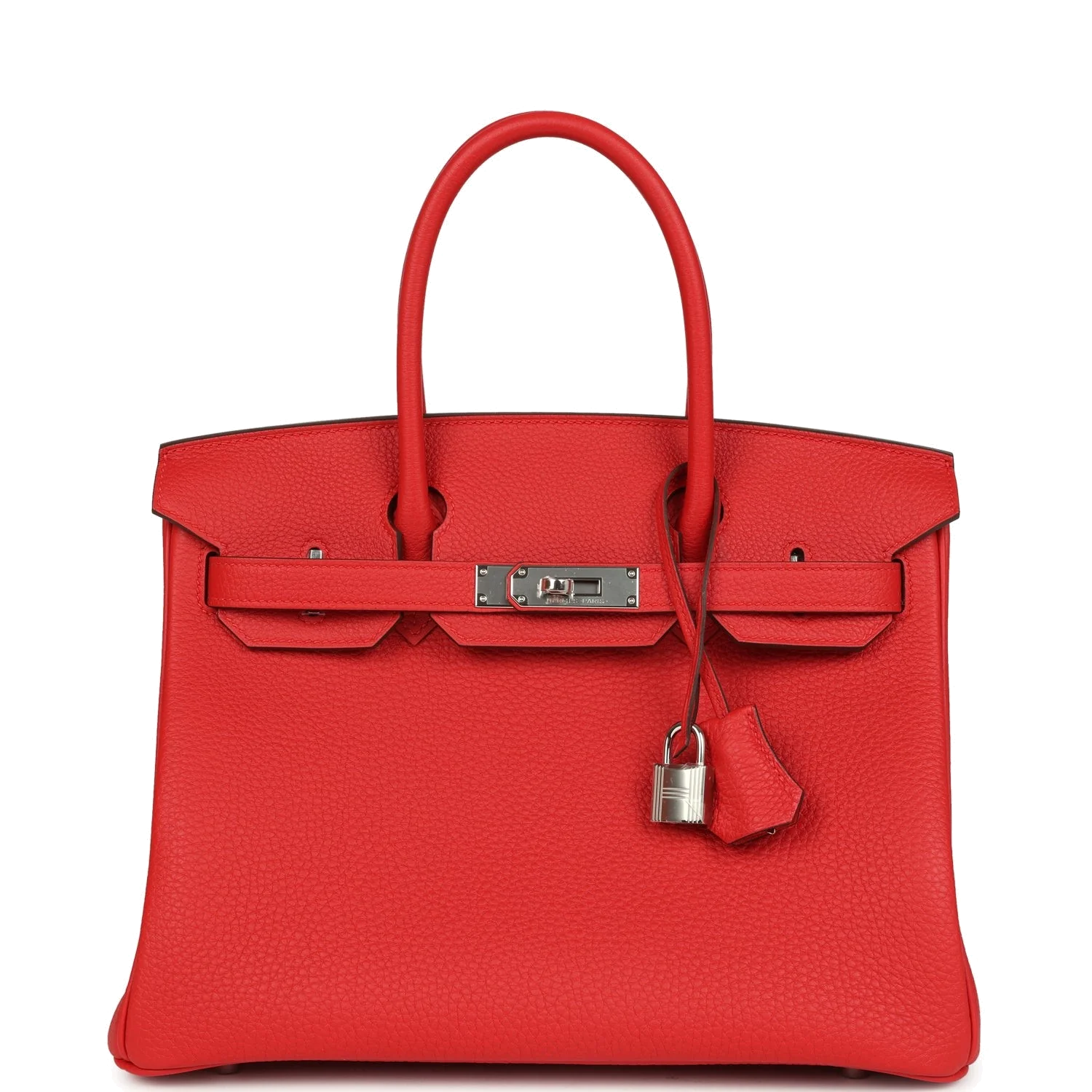 Hermes Birkin 30 Rouge Radieux Togo Palladium Hardware Красный лучезарный — фото 2