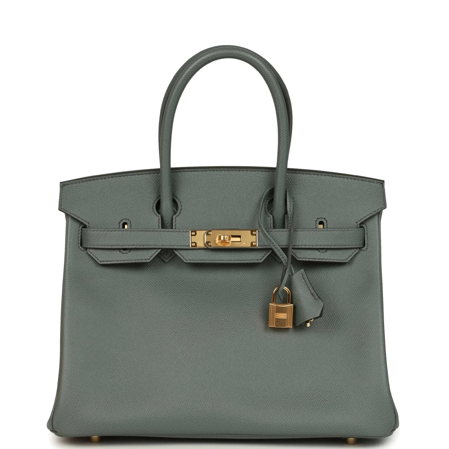 Hermes Birkin 30 Vert Amande Epsom Gold Hardware Зеленый миндаль — фото 2