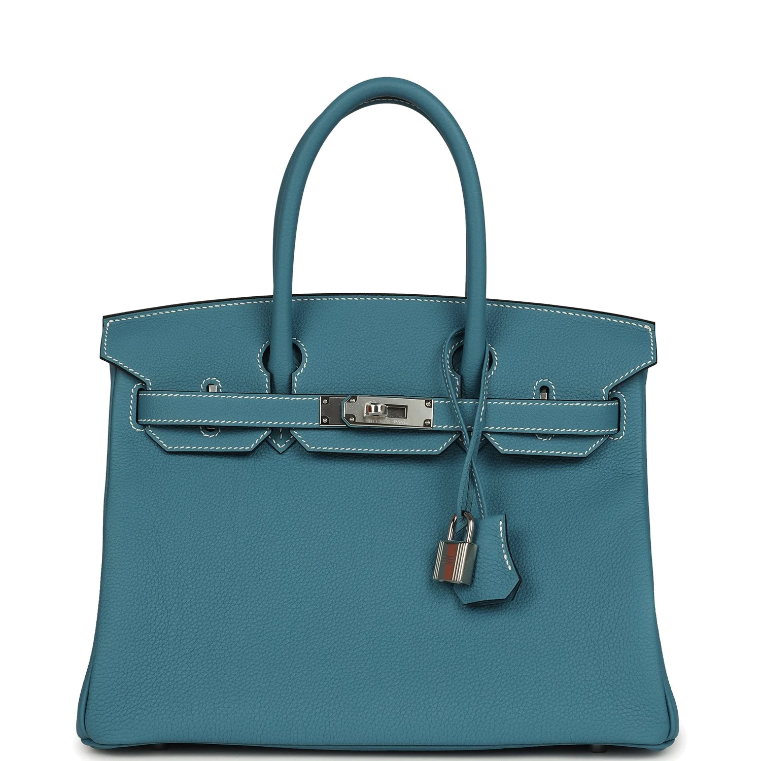 Hermes Birkin 30 Blue Jean Togo Palladium Hardware Голубой джинс — фото 2