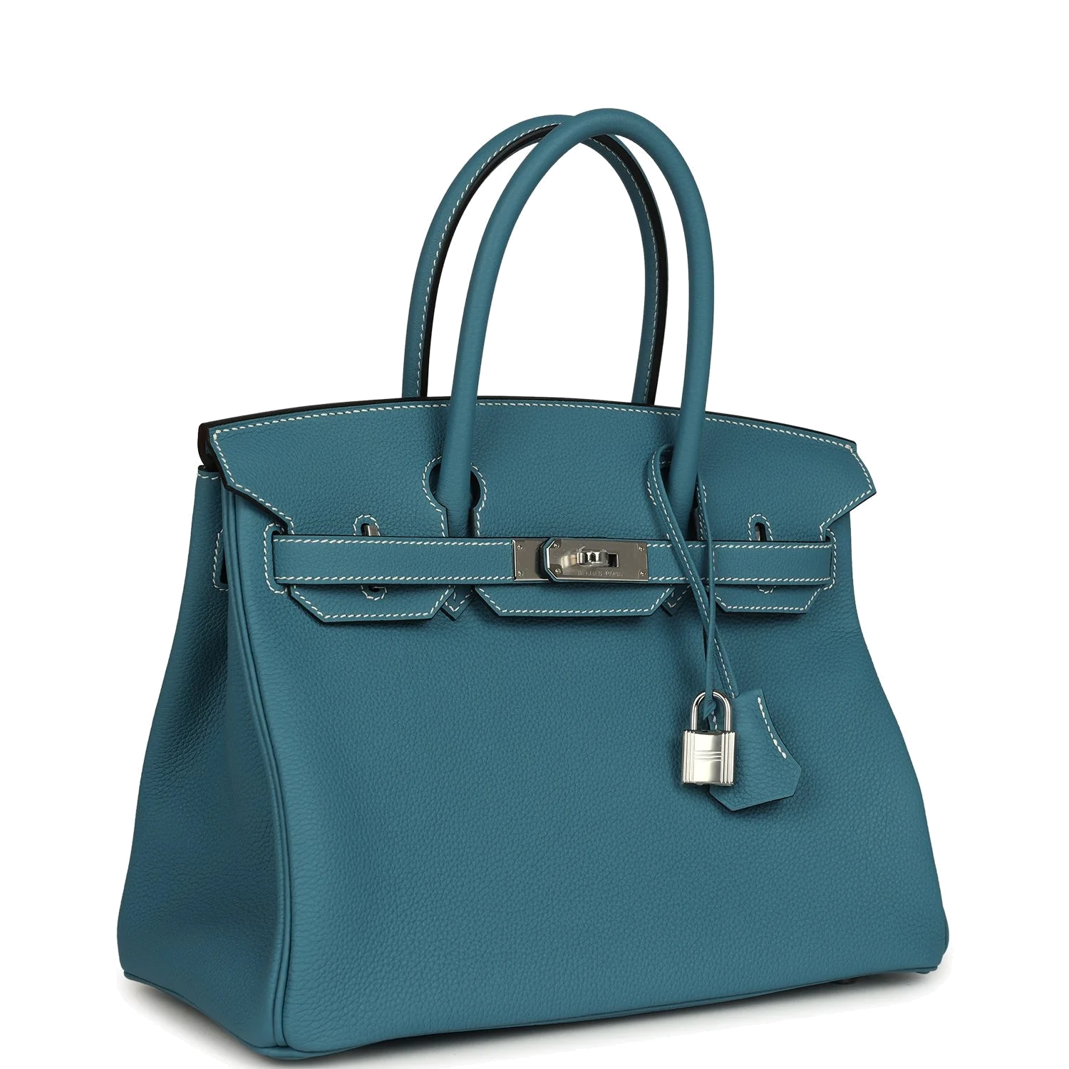 Hermes Birkin 30 Blue Jean Togo Palladium Hardware Голубой джинс — фото 3