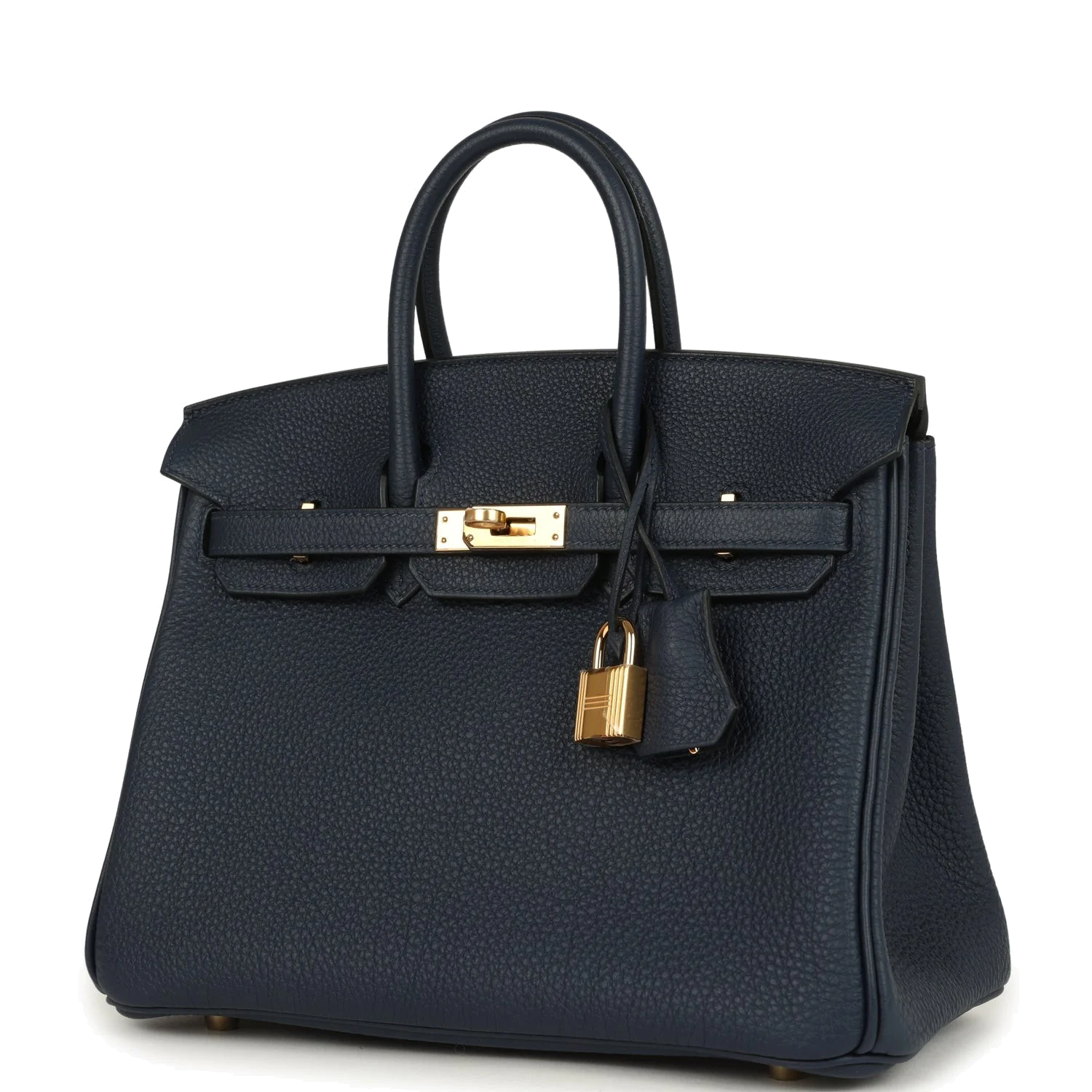 Hermes Birkin 25 Bleu Abysse Togo Gold Hardware Синий Абисс — фото 6