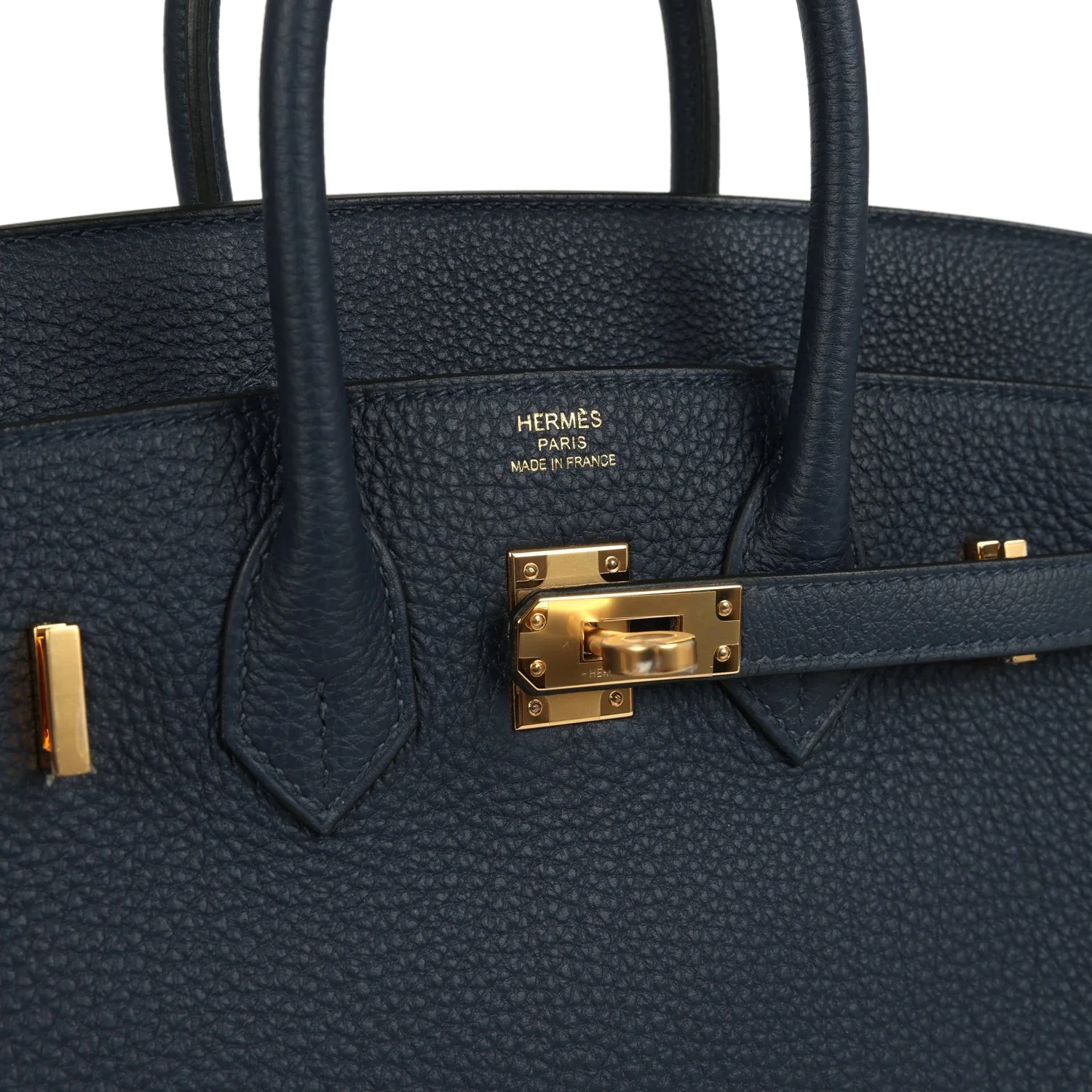 Hermes Birkin 25 Bleu Abysse Togo Gold Hardware Синий Абисс — фото 8
