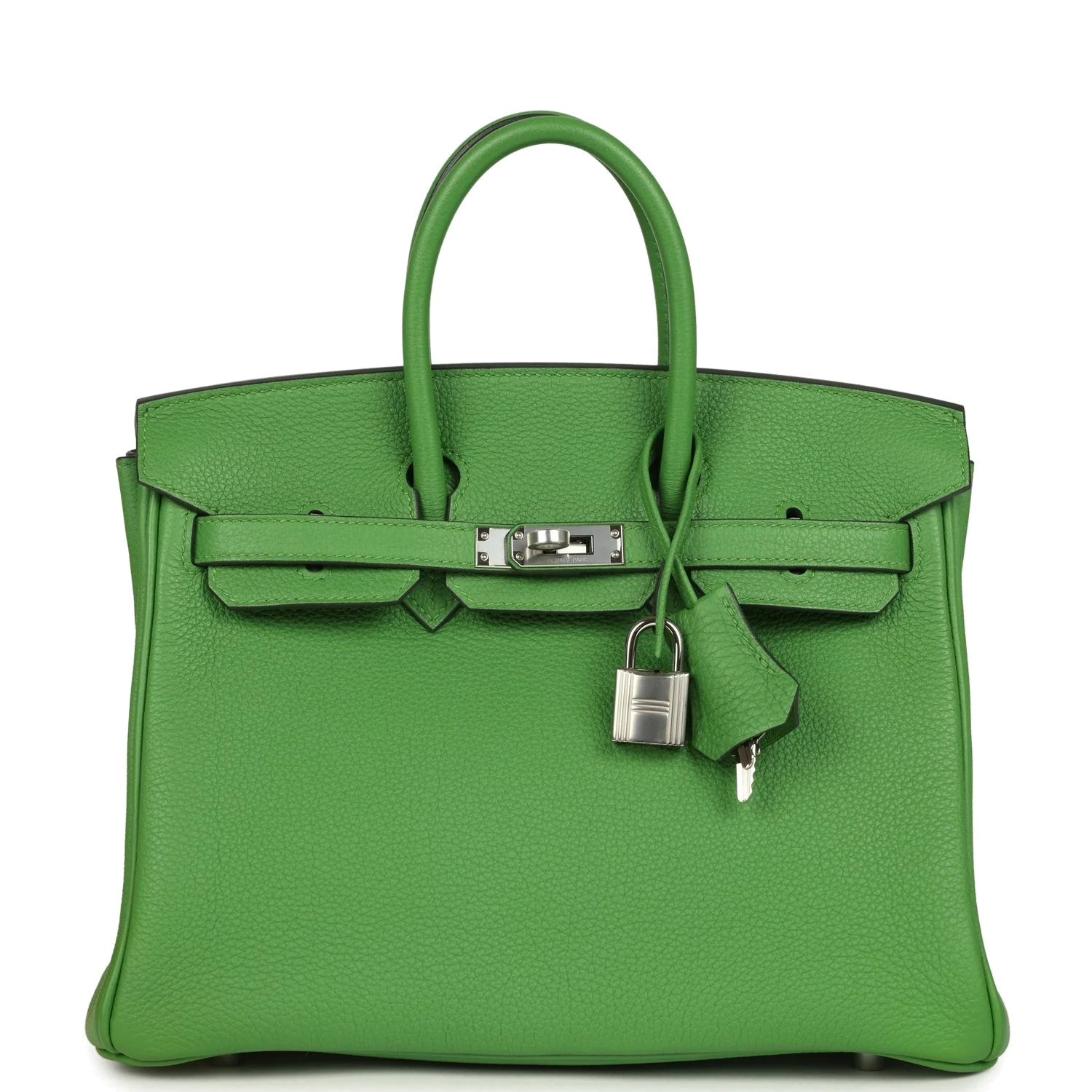 Hermes Birkin 25 Vert Yucca Togo Palladium Hardware Зеленый юкка — фото 2