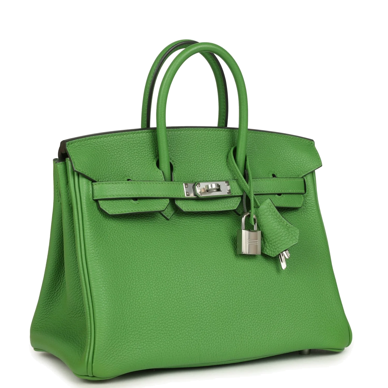Hermes Birkin 25 Vert Yucca Togo Palladium Hardware Зеленый юкка — фото 3
