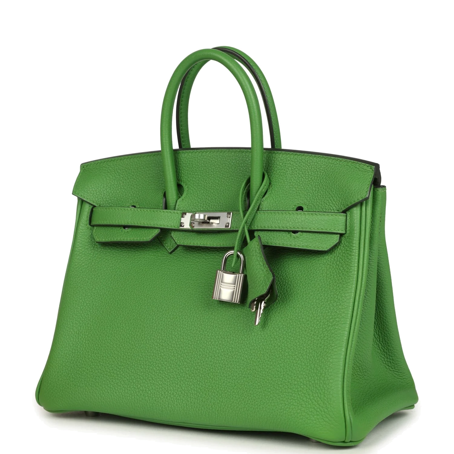 Hermes Birkin 25 Vert Yucca Togo Palladium Hardware Зеленый юкка — фото 4
