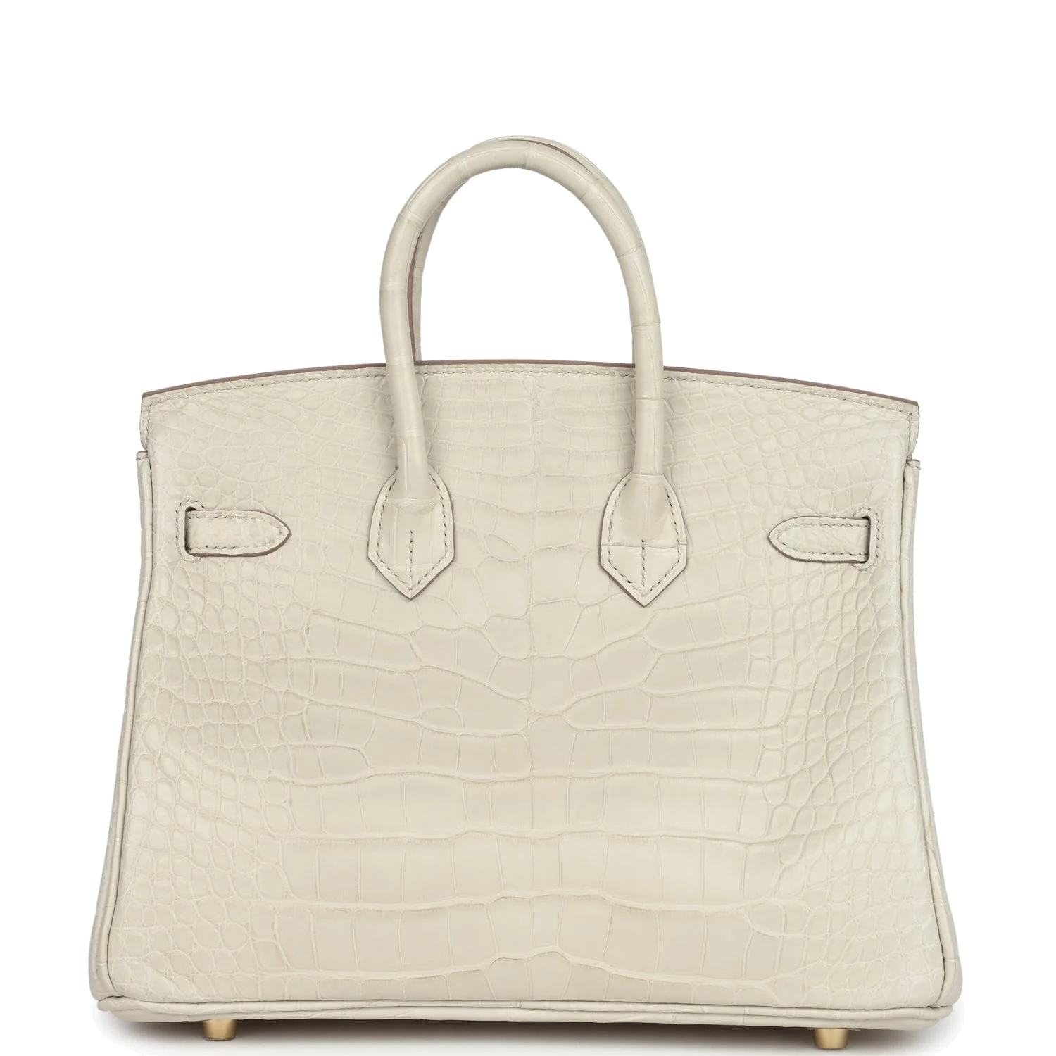 Hermes Birkin 25 Beton Matte Alligator Gold Hardware Бетон матовый — фото 5