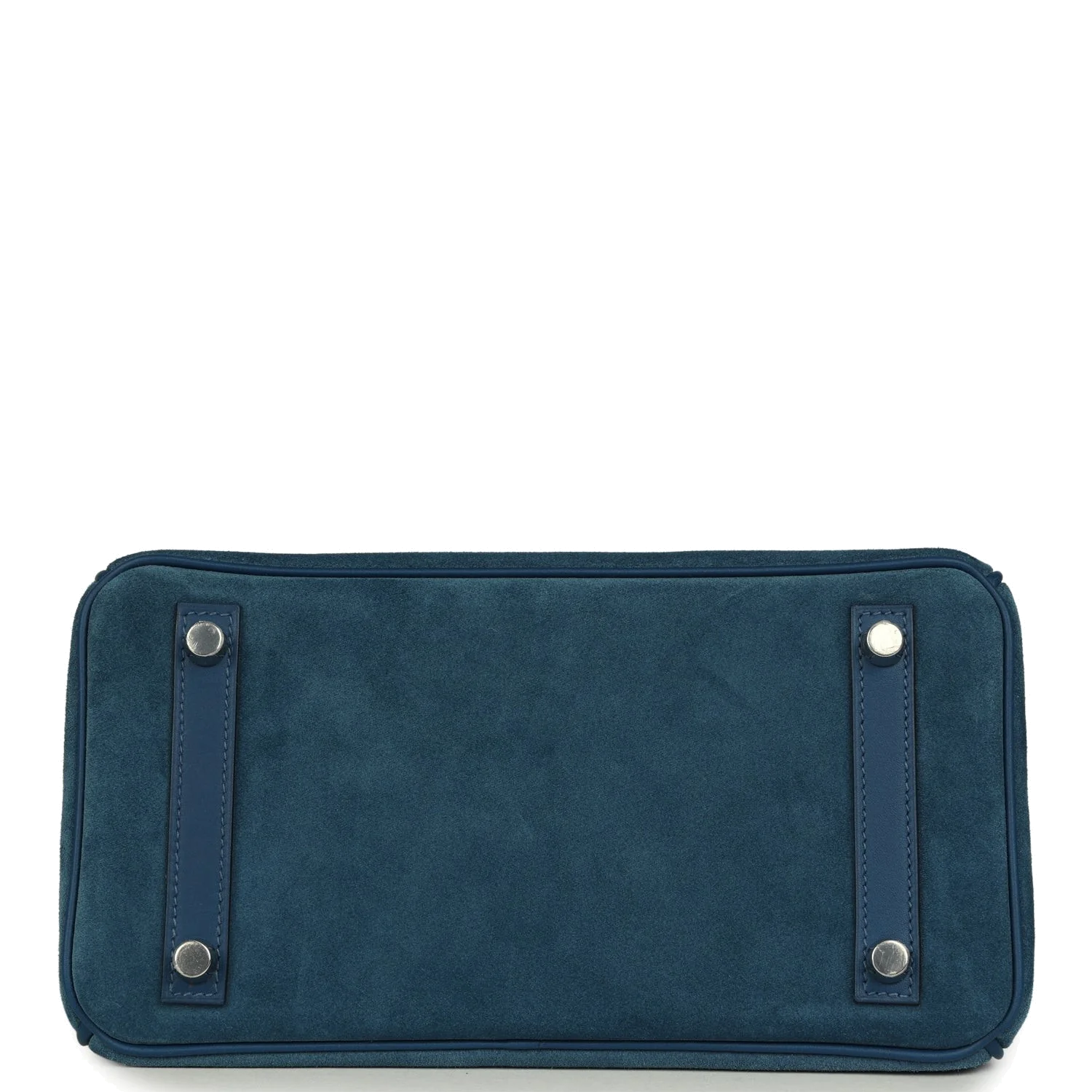 Hermes Birkin 25 Bleu Thalassa Grizzly and Deep Bleu Swift Palladium Hardware Синий Таласса — фото 7