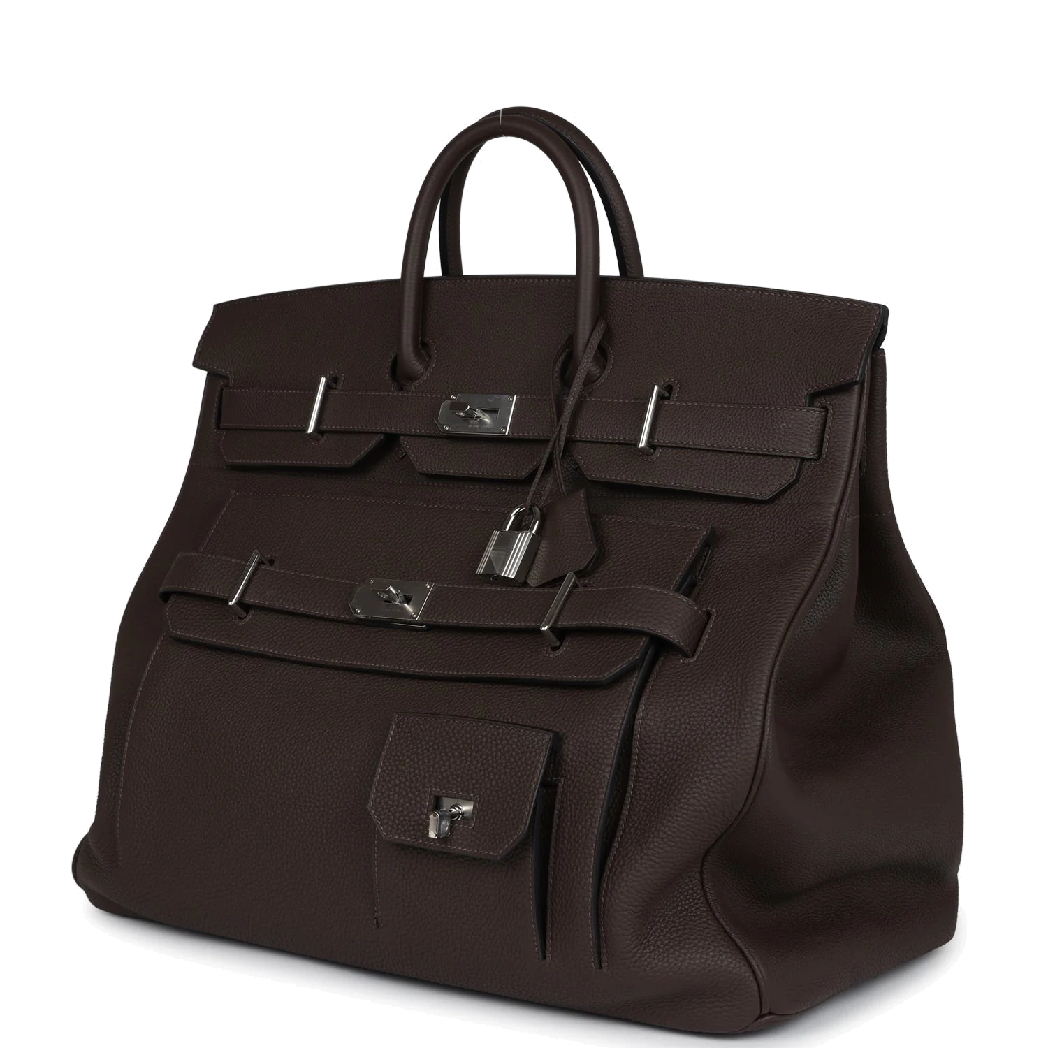 Hermes Multipockets Birkin HAC 50 Ecorce Togo Palladium Hardware — фото 6
