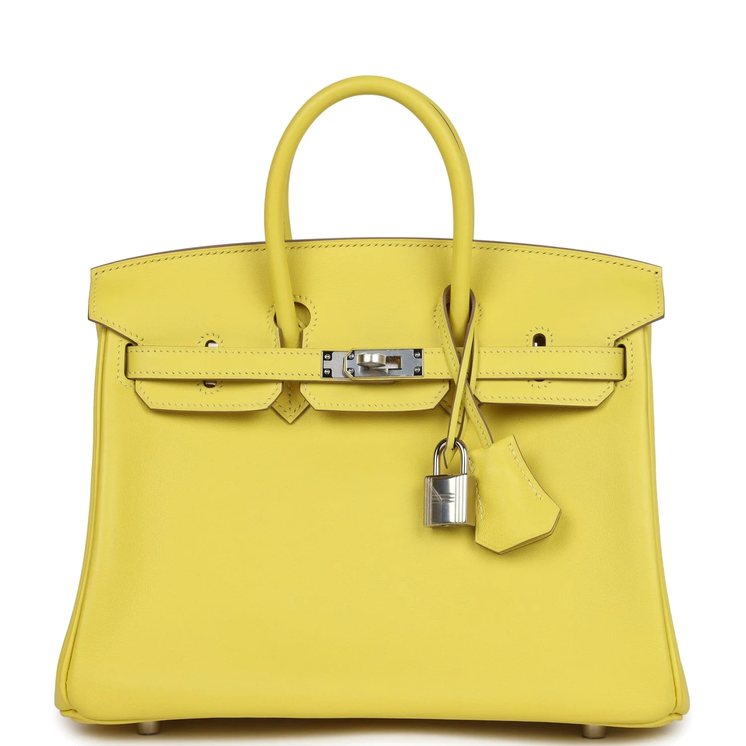 Hermes Birkin 25 Lime Swift Palladium Hardware Лайм Swift — фото 2