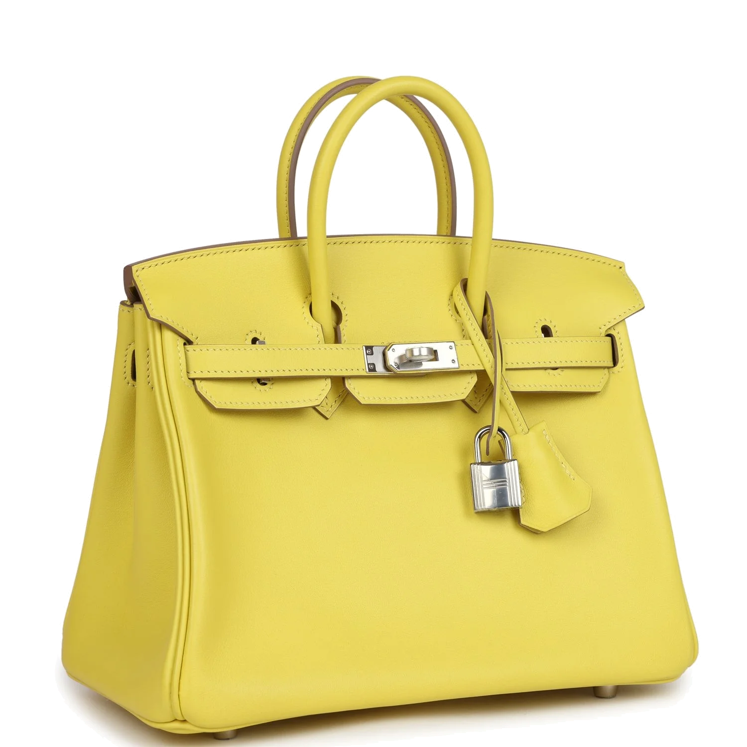 Hermes Birkin 25 Lime Swift Palladium Hardware Лайм Swift — фото 3