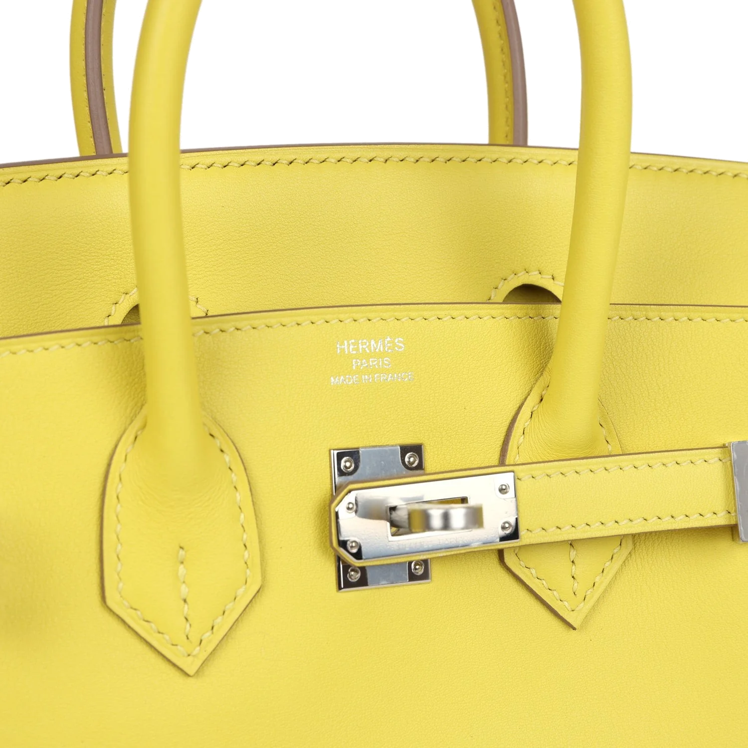 Hermes Birkin 25 Lime Swift Palladium Hardware Лайм Swift — фото 8