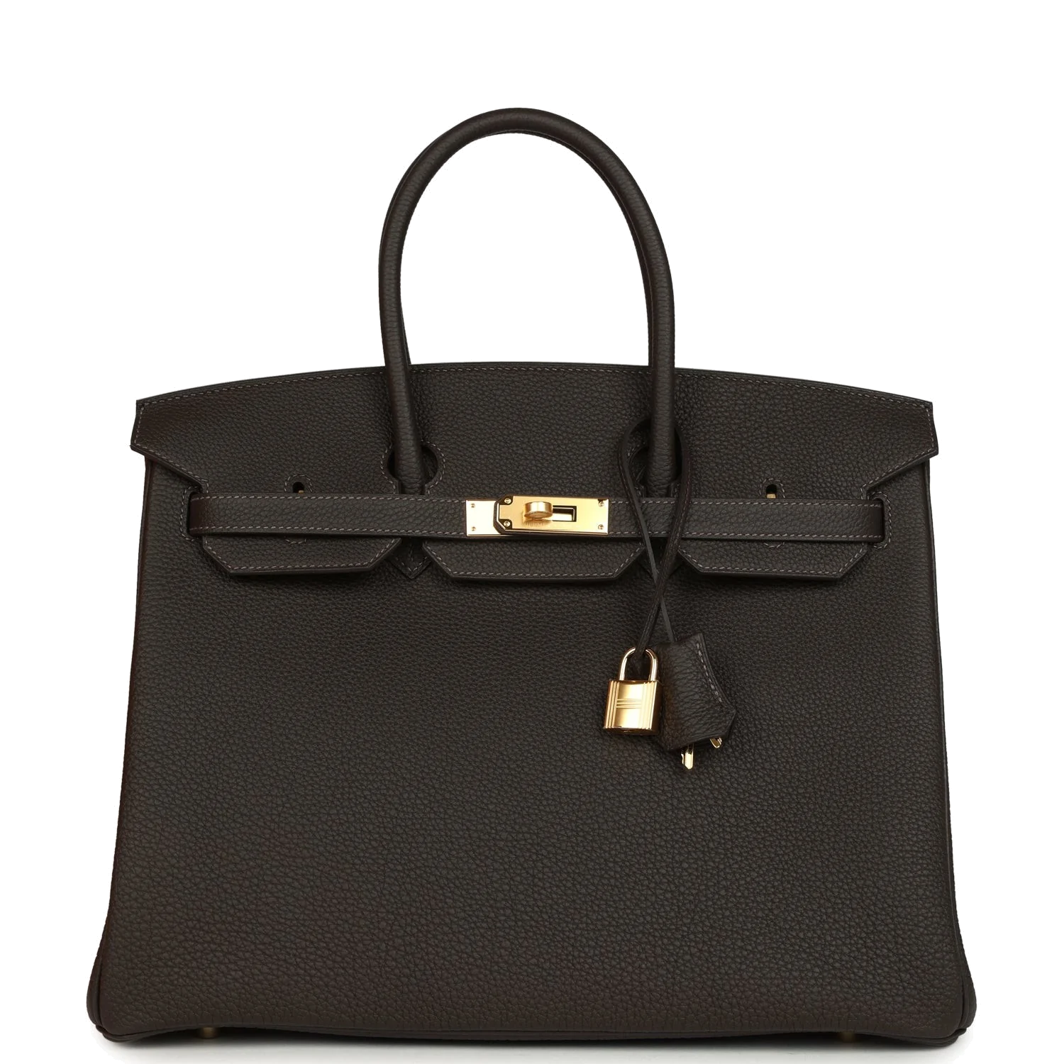 Hermes Birkin 35 Bai-Brun Togo Gold Hardware Бай — фото 2