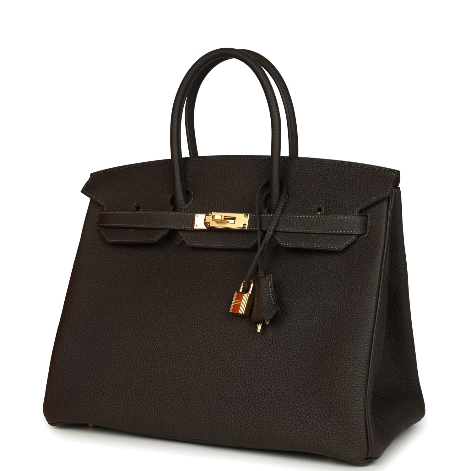 Hermes Birkin 35 Bai-Brun Togo Gold Hardware Бай — фото 6