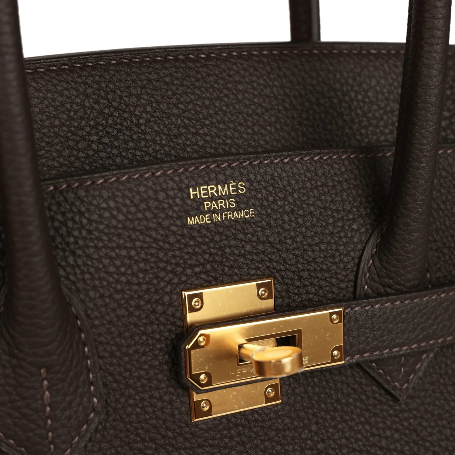 Hermes Birkin 35 Bai-Brun Togo Gold Hardware Бай — фото 8