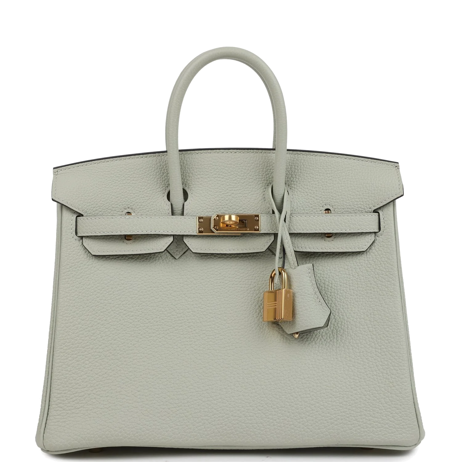Hermes Birkin 25 Gris Neve Togo Gold Hardware Серый Нев — фото 2