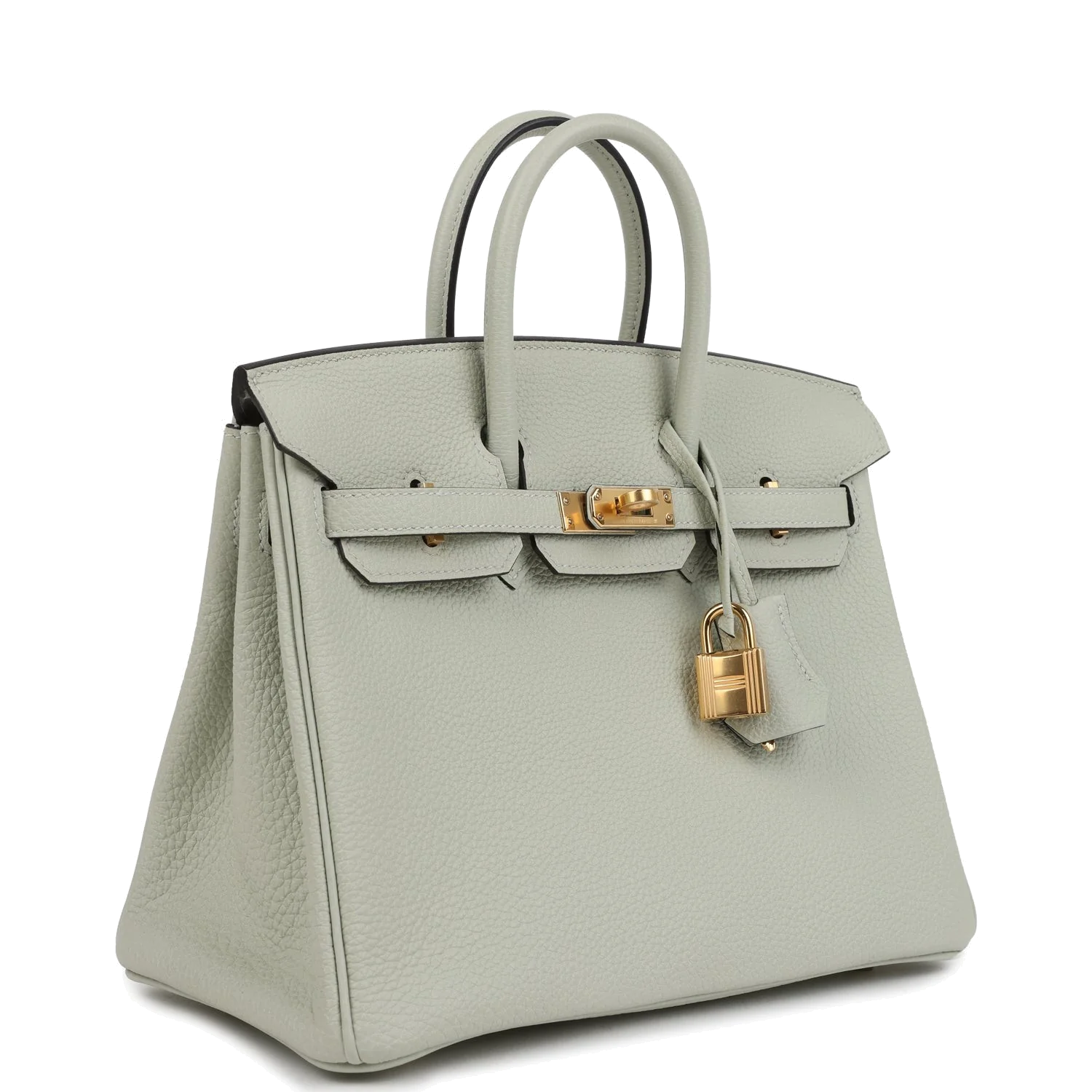 Hermes Birkin 25 Gris Neve Togo Gold Hardware Серый Нев — фото 3
