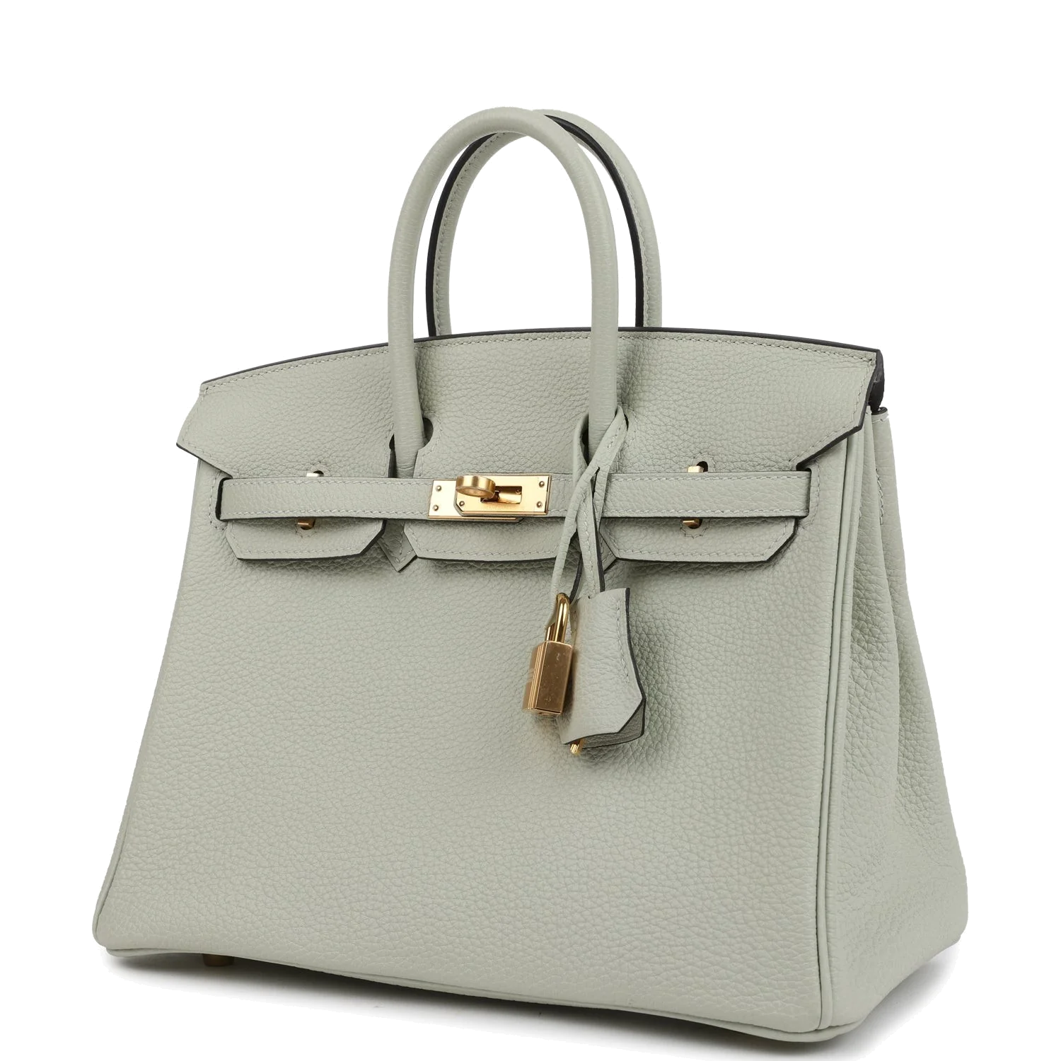 Hermes Birkin 25 Gris Neve Togo Gold Hardware Серый Нев — фото 6