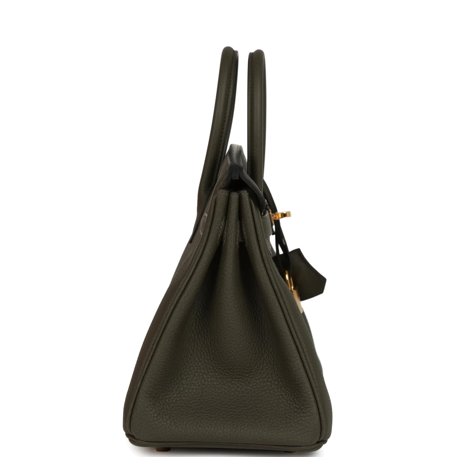 Hermes Birkin 25 Vert de Gris Togo Gold Hardware Зеленый — фото 4