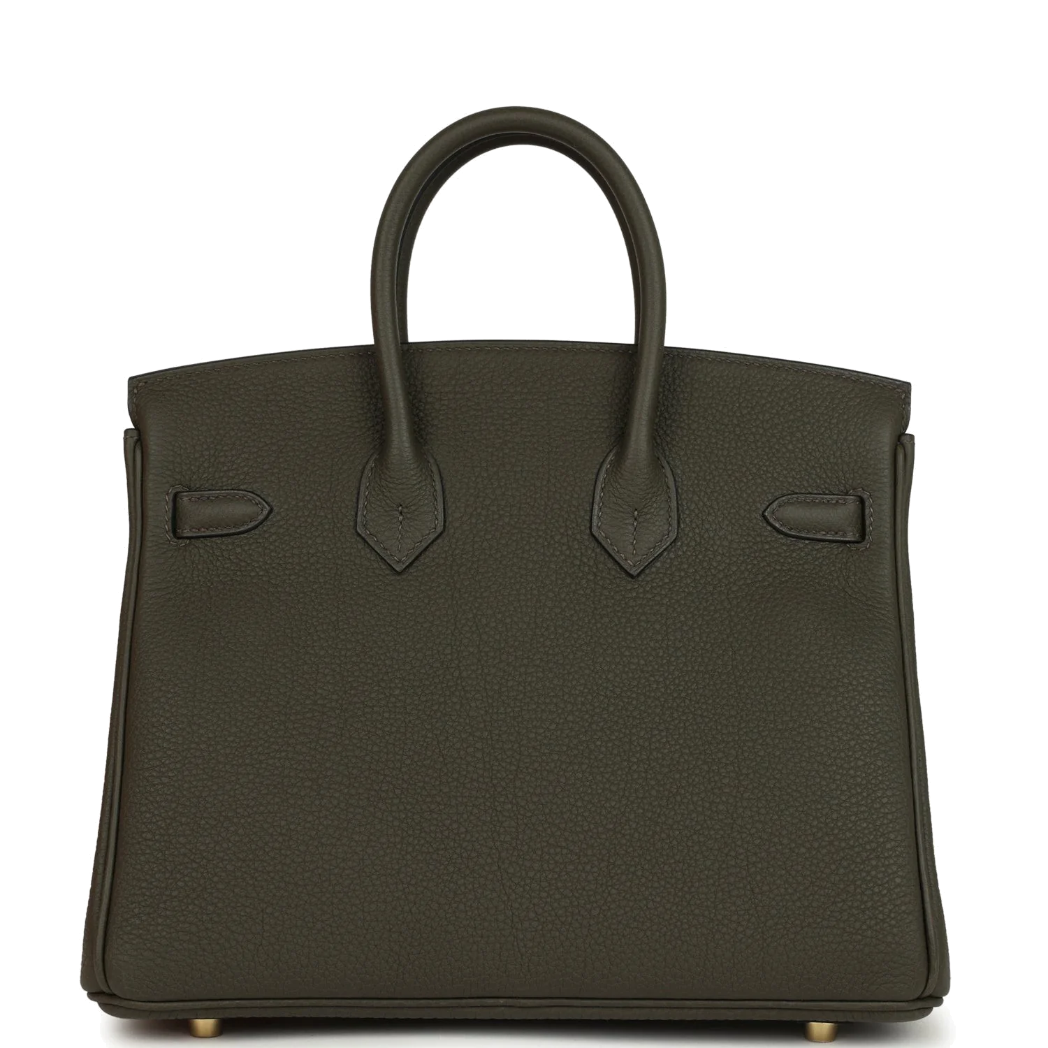Hermes Birkin 25 Vert de Gris Togo Gold Hardware Зеленый — фото 5
