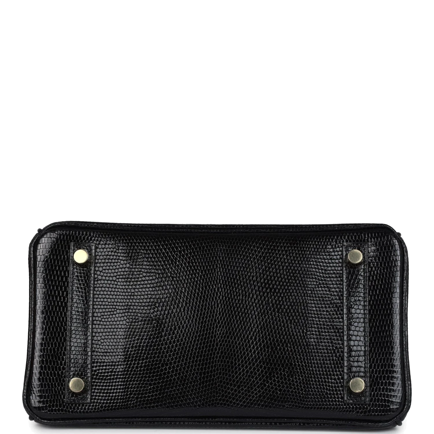 Hermes Birkin 25 Black Shiny Varanus Niloticus Lizard Gold Hardware Черный глянцевый — фото 7