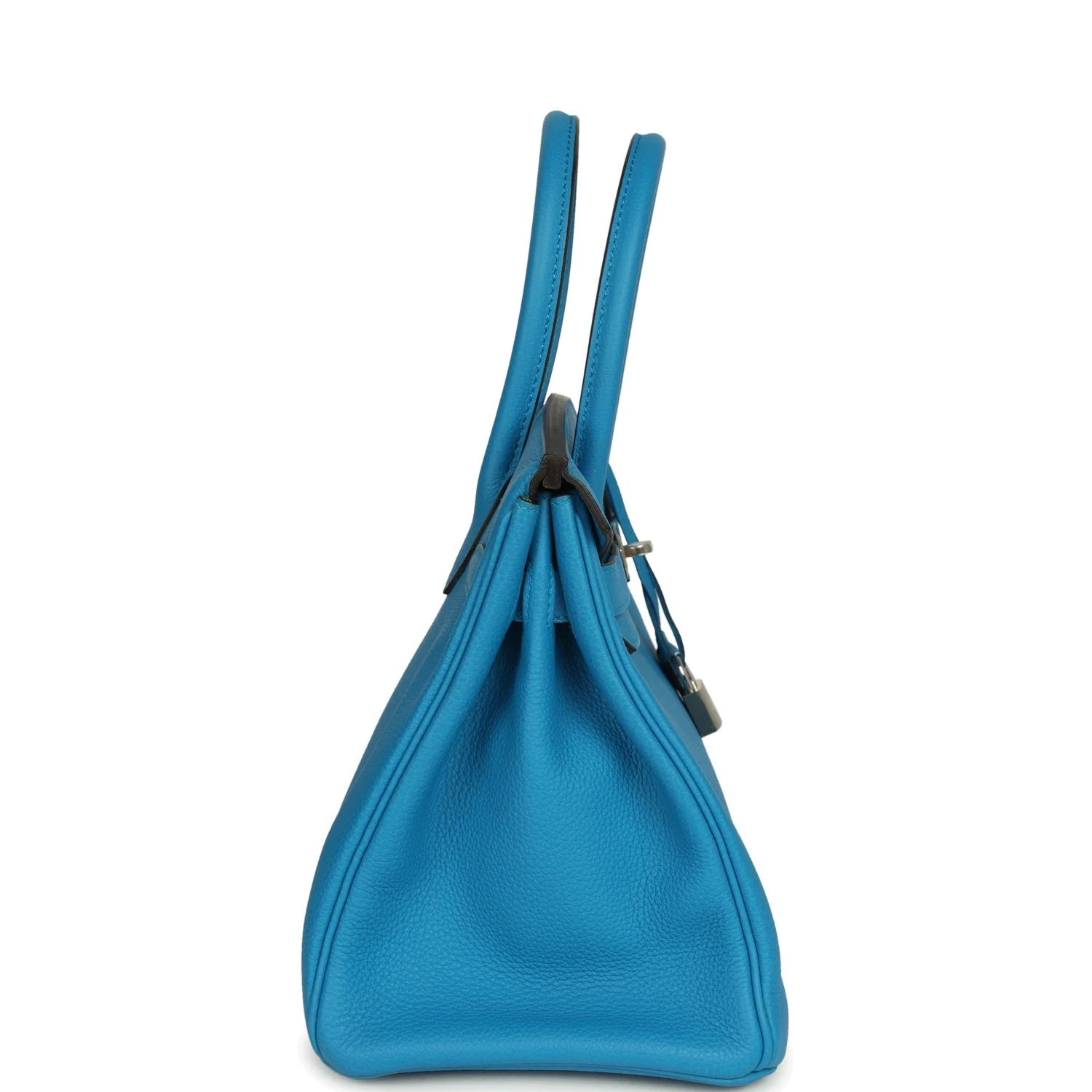 Hermes Birkin 30 Bleu Zanzibar Verso Togo Palladium Hardware Синий Занзибар — фото 4