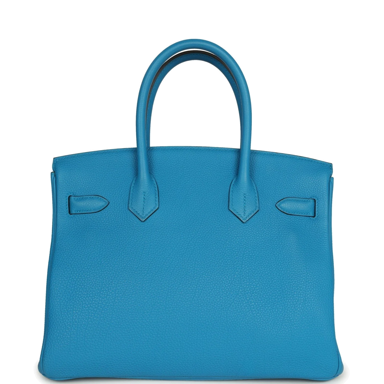 Hermes Birkin 30 Bleu Zanzibar Verso Togo Palladium Hardware Синий Занзибар — фото 5