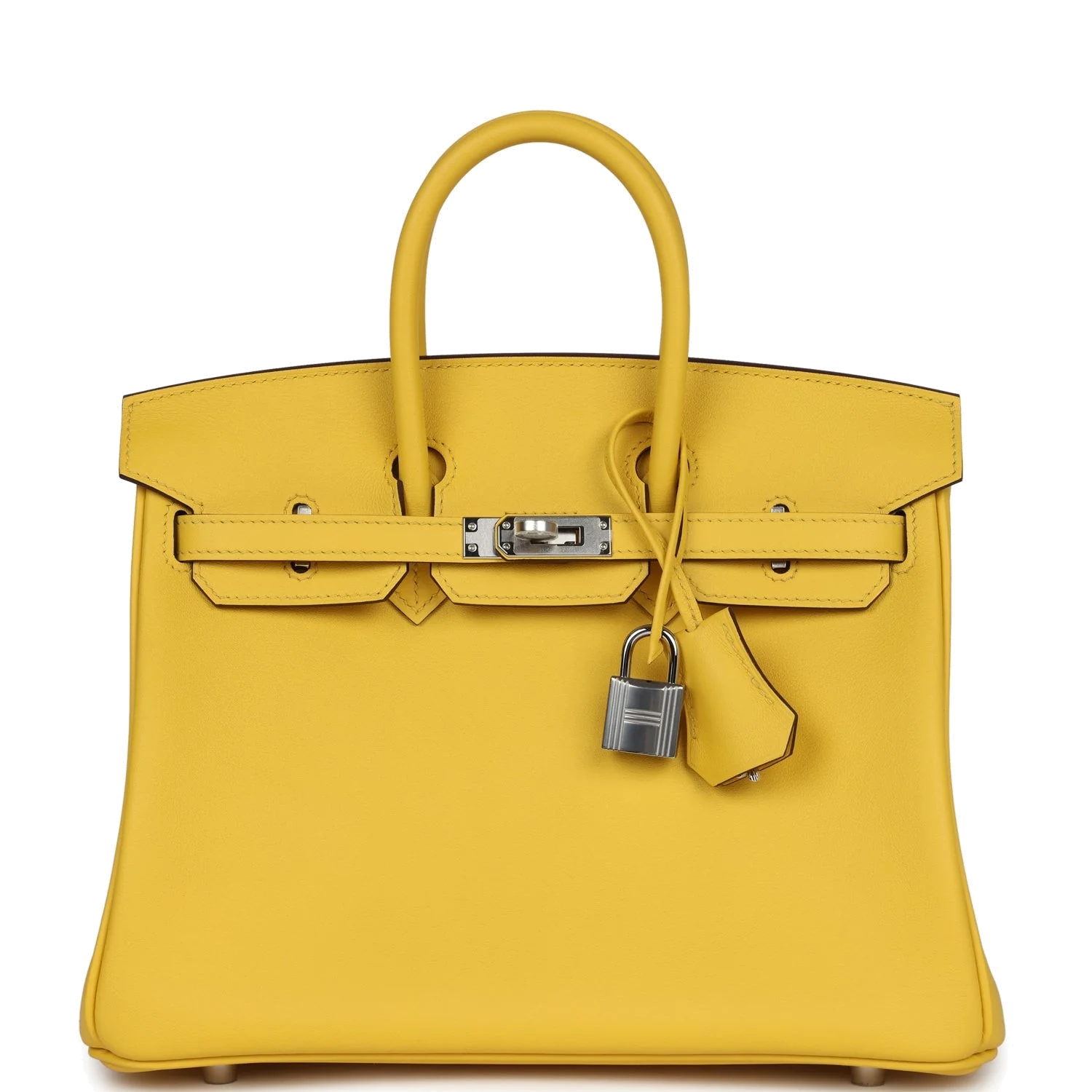 Hermes Birkin 25 Jaune de Naples Swift Palladium Hardware Желтый — фото 1