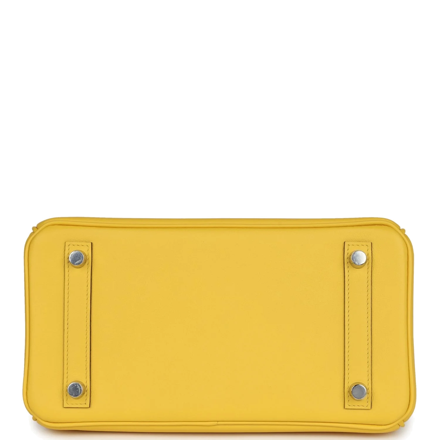Hermes Birkin 25 Jaune de Naples Swift Palladium Hardware Желтый — фото 7