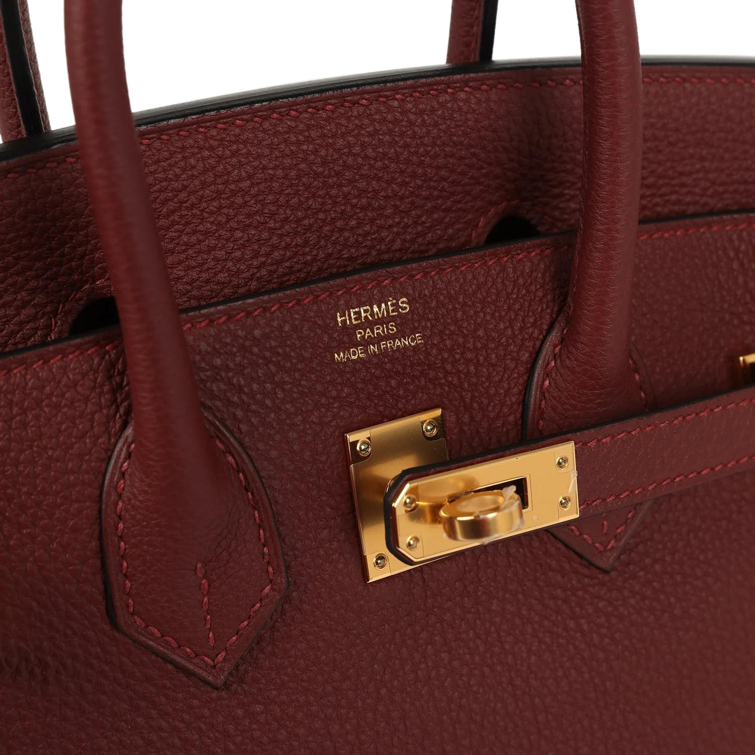 Hermes Birkin 25 Rouge H Togo Gold Hardware Красный — фото 8