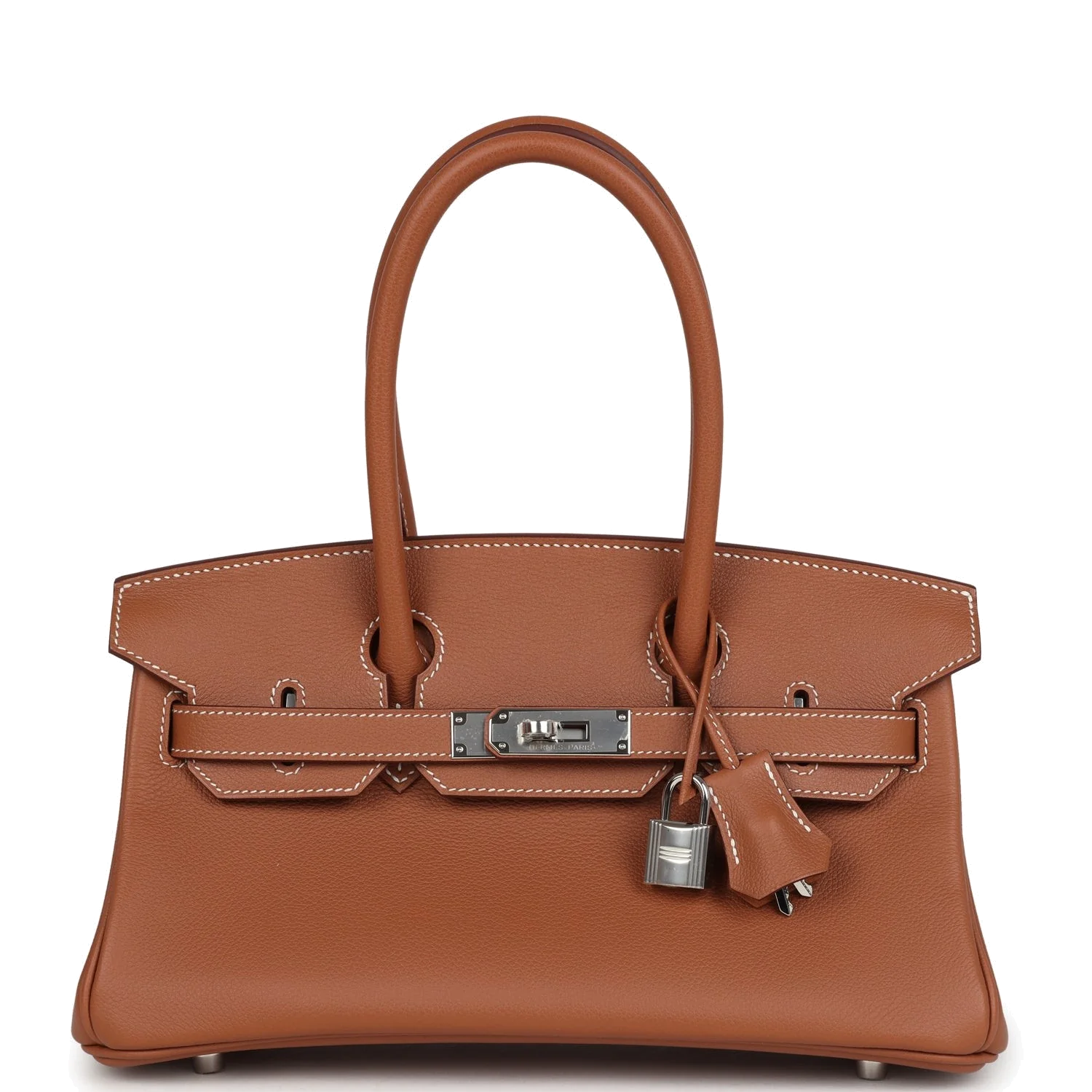 Hermes Shoulder Birkin Light 29 Gold Evercolor Palladium Hardware — фото 2