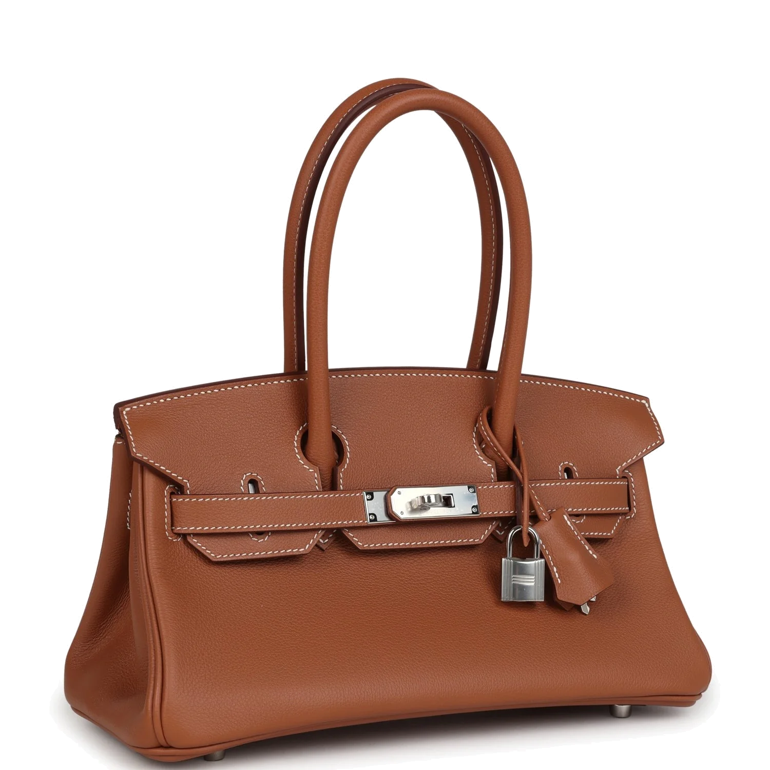 Hermes Shoulder Birkin Light 29 Gold Evercolor Palladium Hardware — фото 3