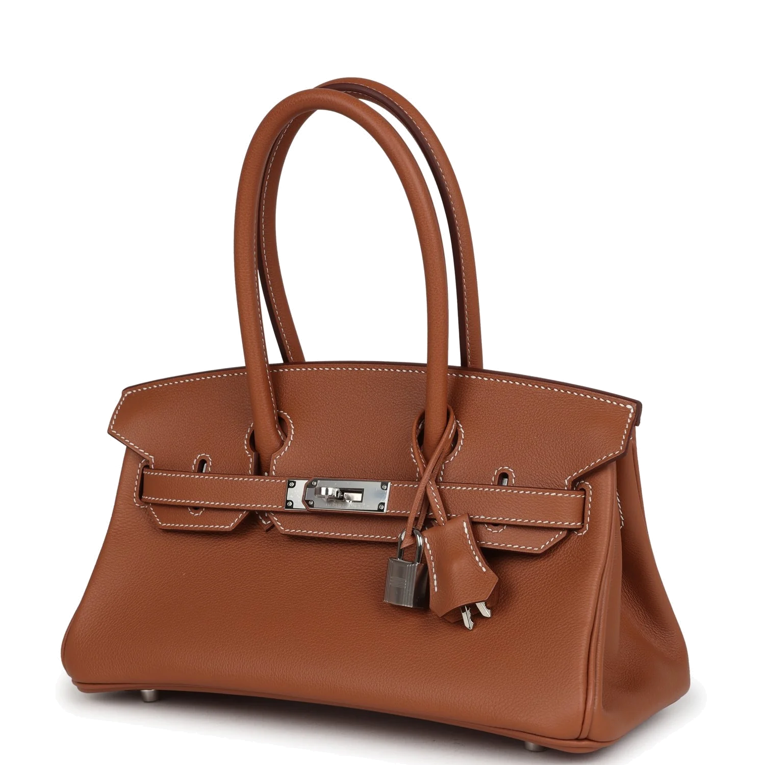 Hermes Shoulder Birkin Light 29 Gold Evercolor Palladium Hardware — фото 6