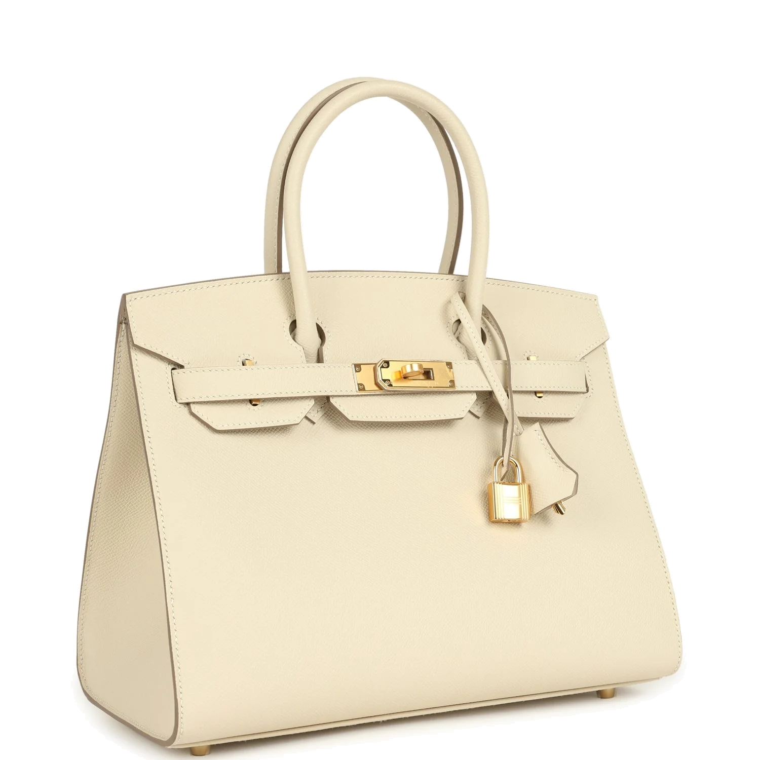Hermes Birkin Sellier 30 Craie Epsom Gold Hardware — фото 3
