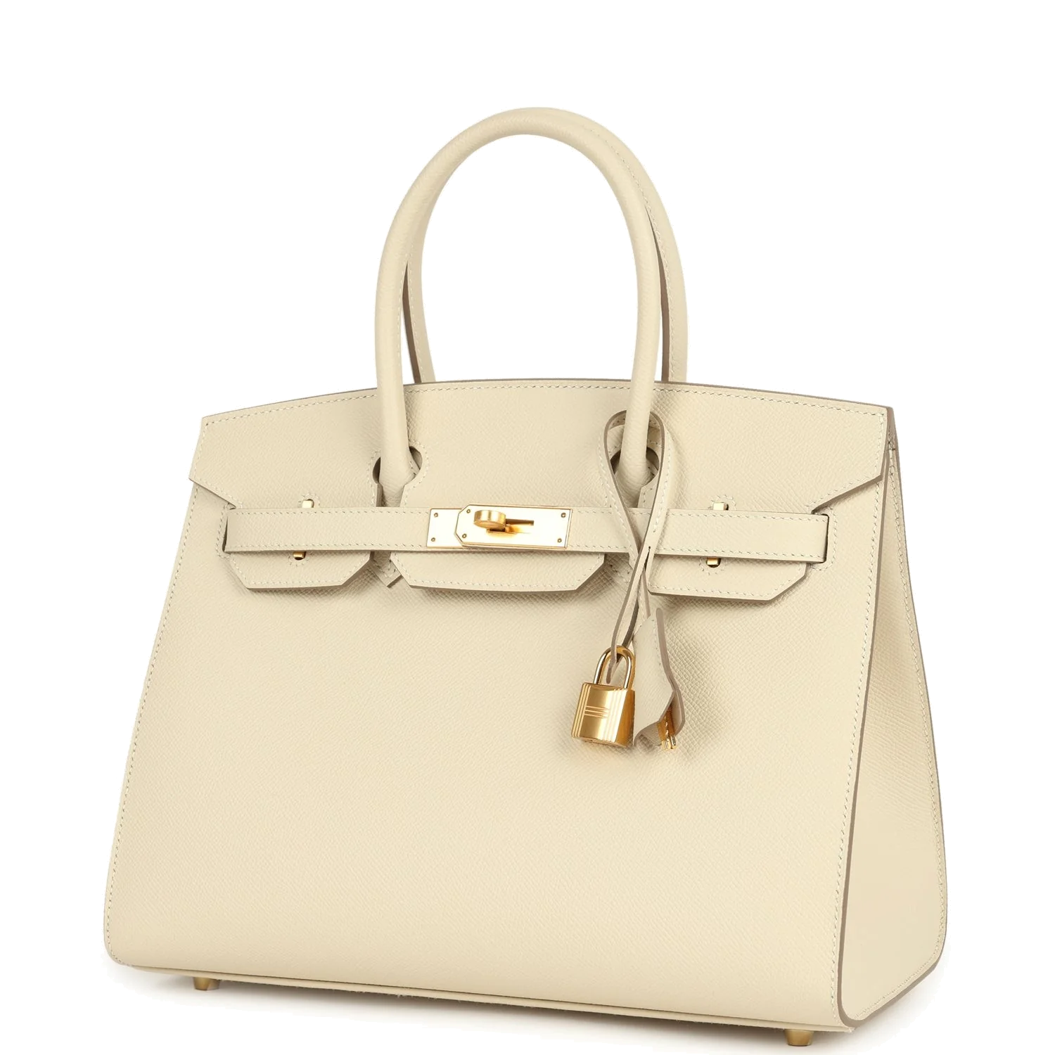Hermes Birkin Sellier 30 Craie Epsom Gold Hardware — фото 6