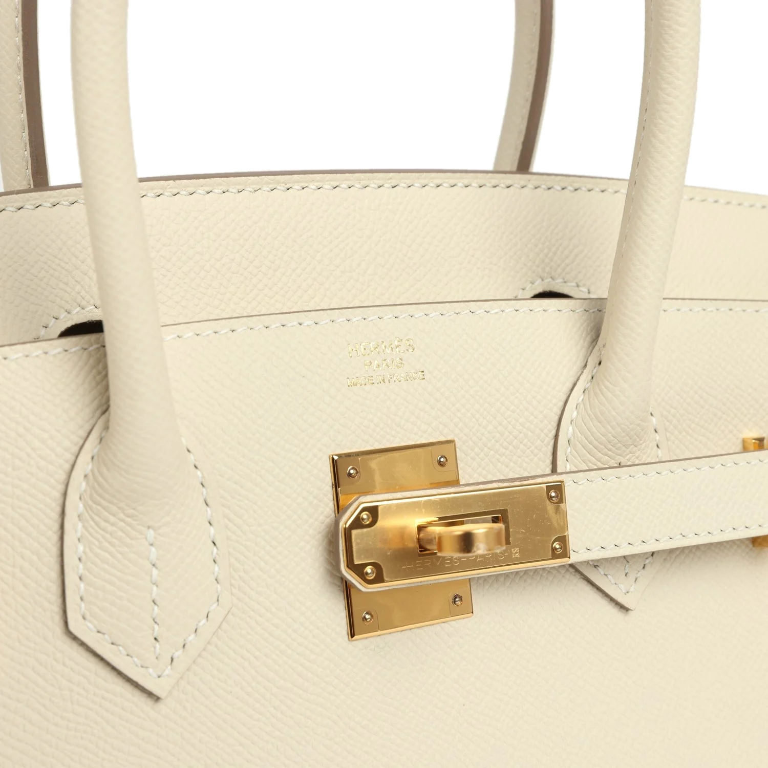 Hermes Birkin Sellier 30 Craie Epsom Gold Hardware — фото 8
