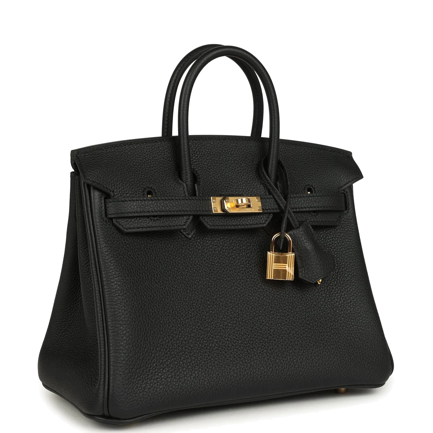 Hermes Birkin 25 Black Togo Gold Hardware Черный Togo — фото 3