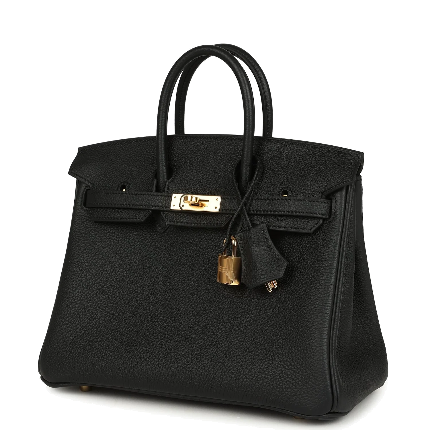 Hermes Birkin 25 Black Togo Gold Hardware Черный Togo — фото 4