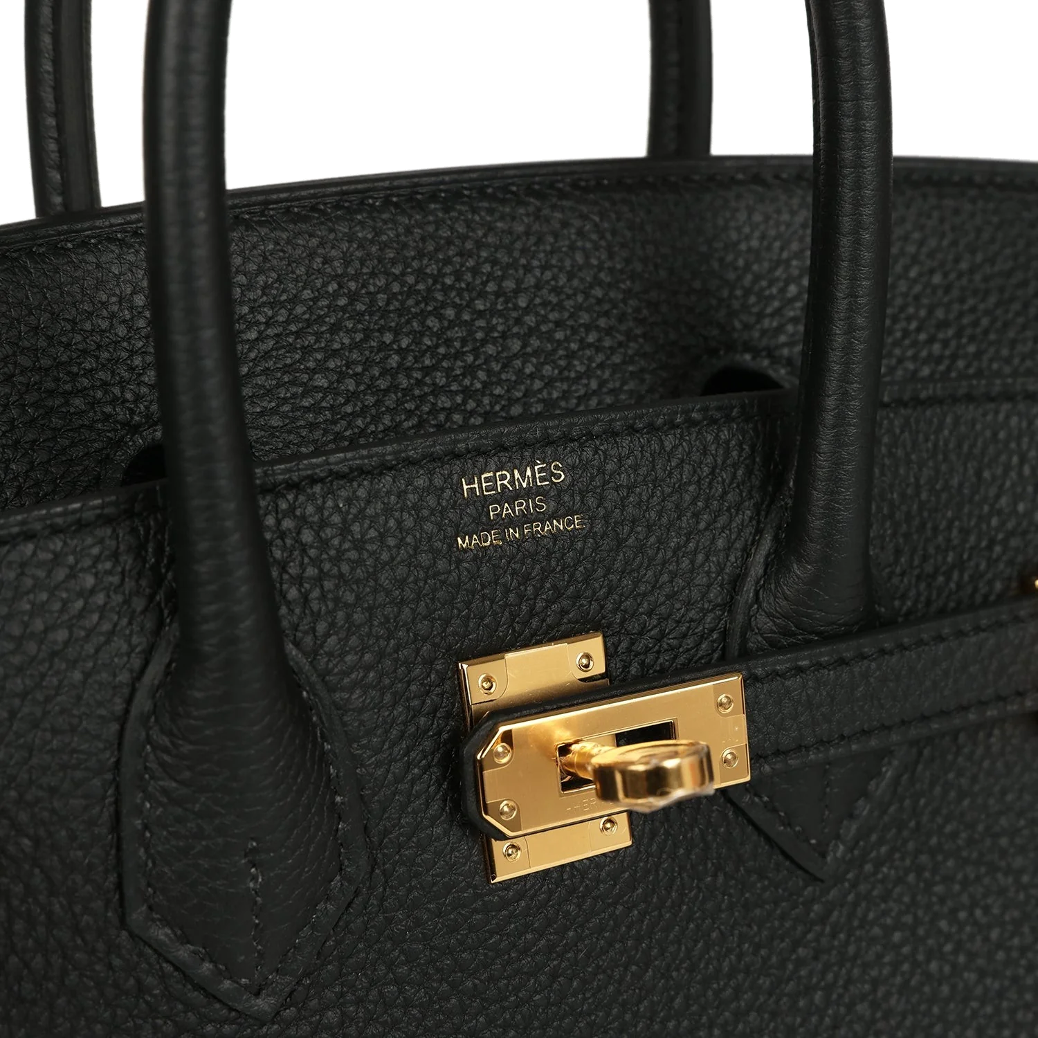 Hermes Birkin 25 Black Togo Gold Hardware Черный Togo — фото 8